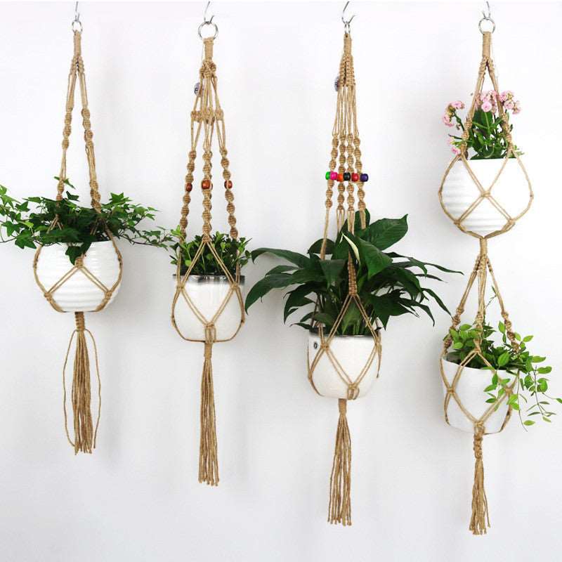Bead hanging basket plant net hanging basket Curated Room Kits