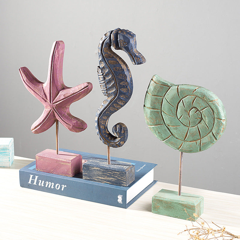 Home decor starfish seahorse conch living room Curated Room Kits