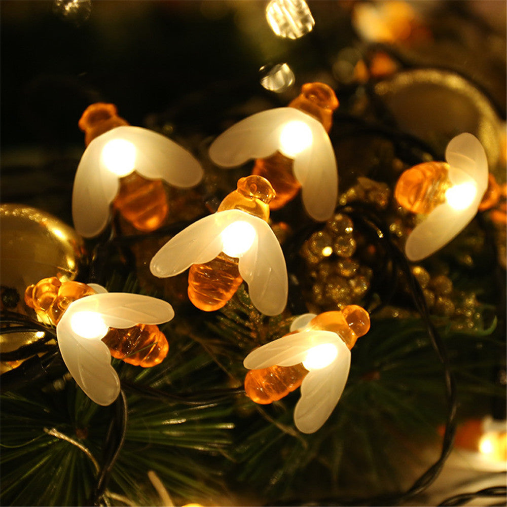 Solar string lights bee decorative lights Curated Room Kits
