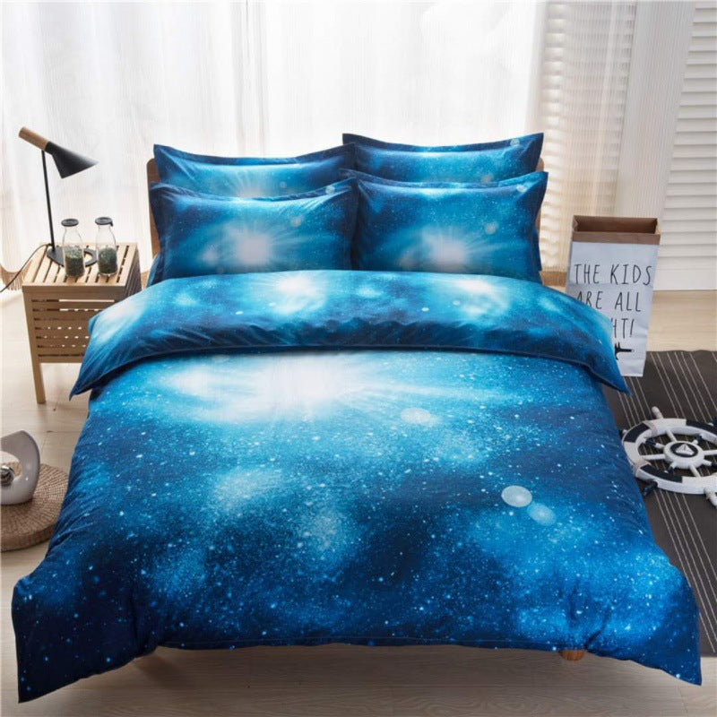 3D Print Bed Sheets Set Duvet Quilt Cover Sets Bed 4 Piece Curated Room Kits