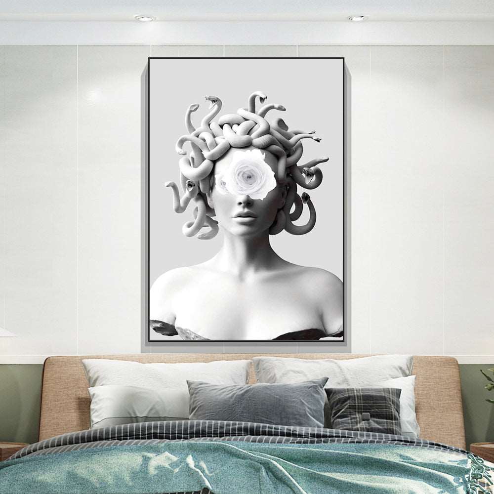 Explosive Medusa Plastic Oil Painting Art Poster Graffiti Art Oil Painting Curated Room Kits