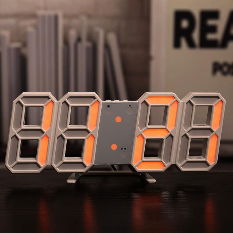 Three-dimensional Wall Clock, Silent Digital Alarm Clock, Three-dimensional Wall Clock For Living Room Curated Room Kits