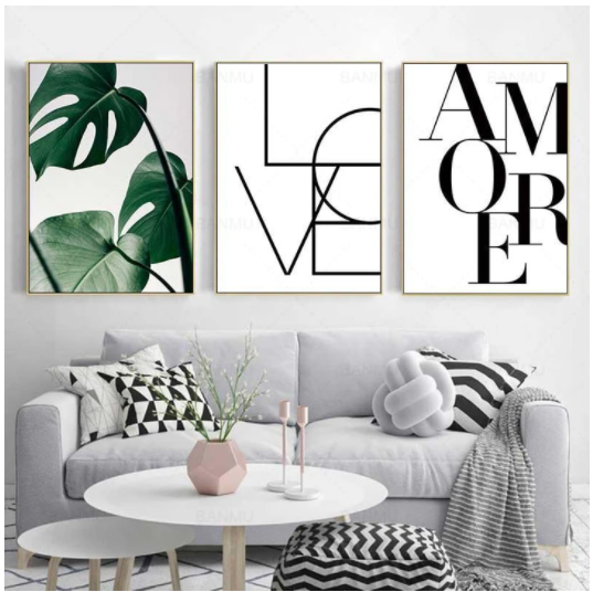 Love Amore Canvas Wall Art Curated Room Kits
