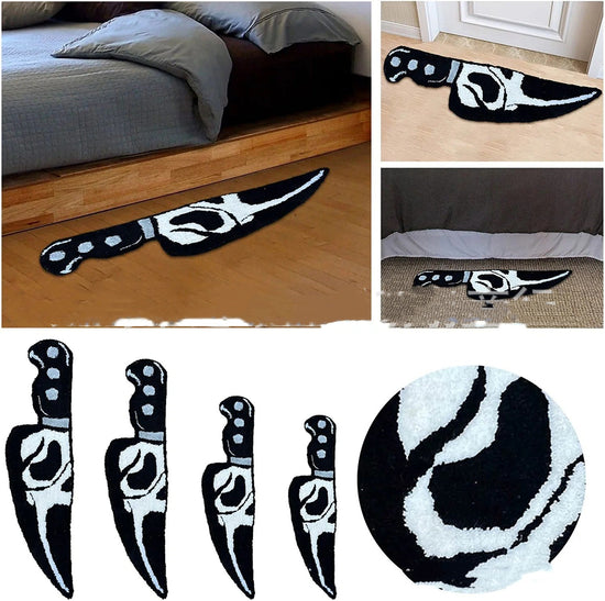 Knife-shaped Horrible Character Carpet Curated Room Kits
