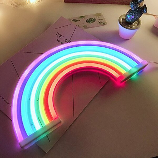 LED wall hanging rainbow neon Curated Room Kits