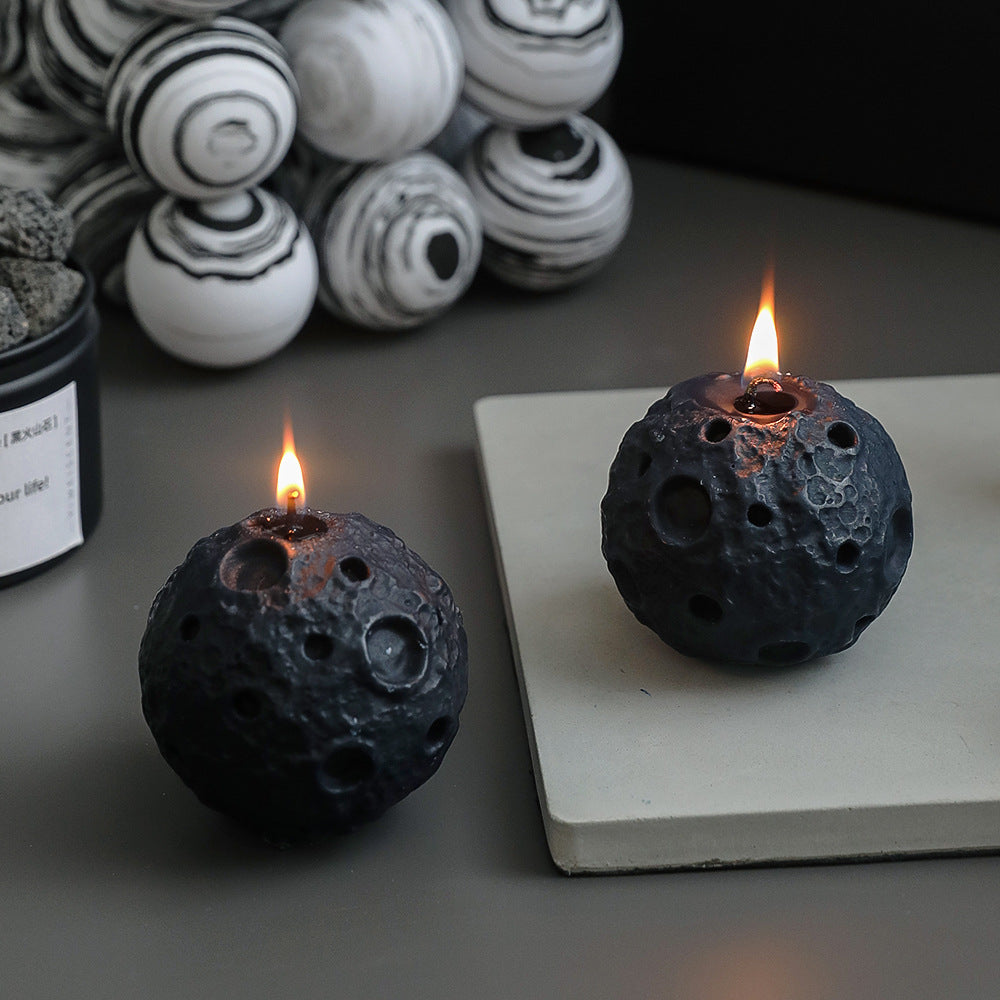 Bedroom Creative Moon Shape Scented Candles Ornaments Curated Room Kits