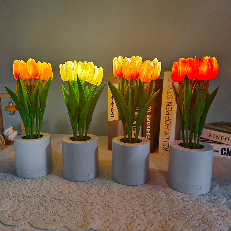 Rechargeable LED Tulip Night Light Curated Room Kits