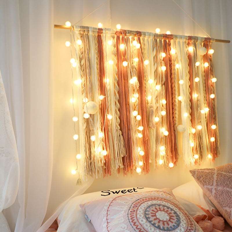 Curtain Garland on the Window Christmas Decorations Lights String Light Curated Room Kits