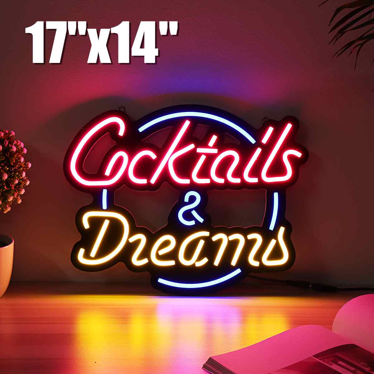 Neon Cocktail Tag Curated Room Kits