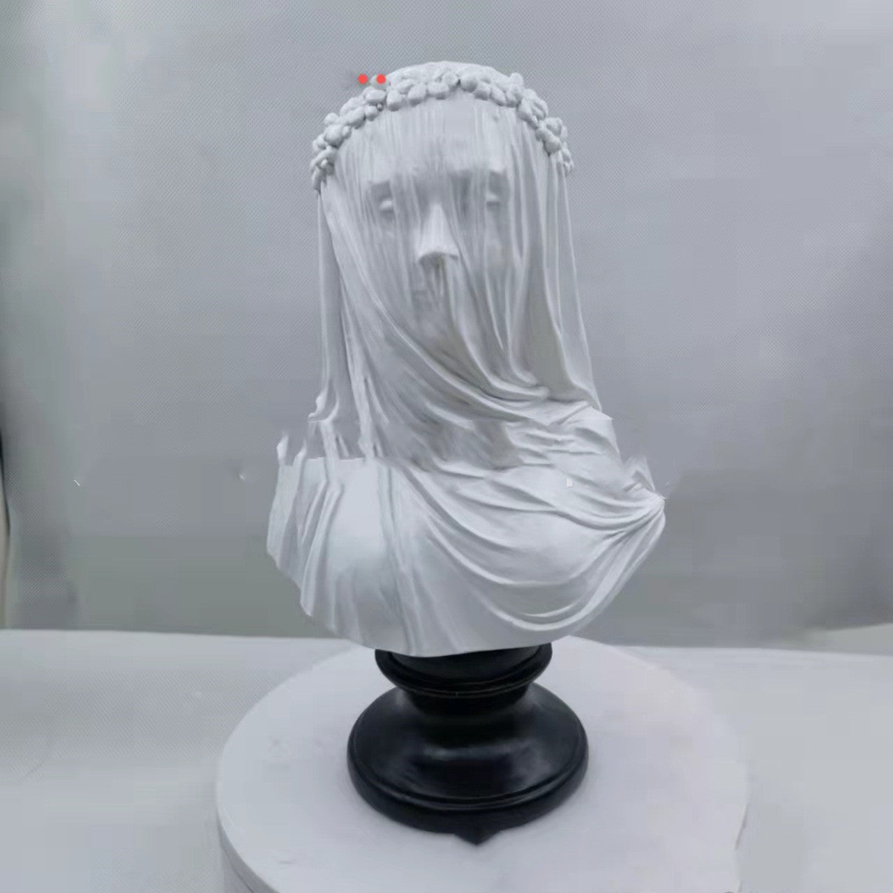 The Veiled Lady Gothic Sculpture Bust Curated Room Kits