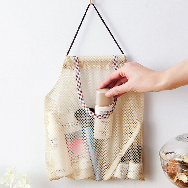 Polyester Mesh Kitchen Storage Bag Portable Net Bag Shopping Bag Home Storage Wall Shelves Kitchen Accessories Curated Room Kits