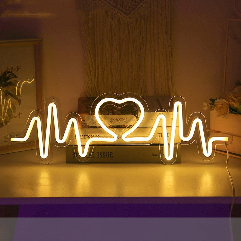 LED Call Love Neon Light Modeling Lamp Window Decoration Curated Room Kits