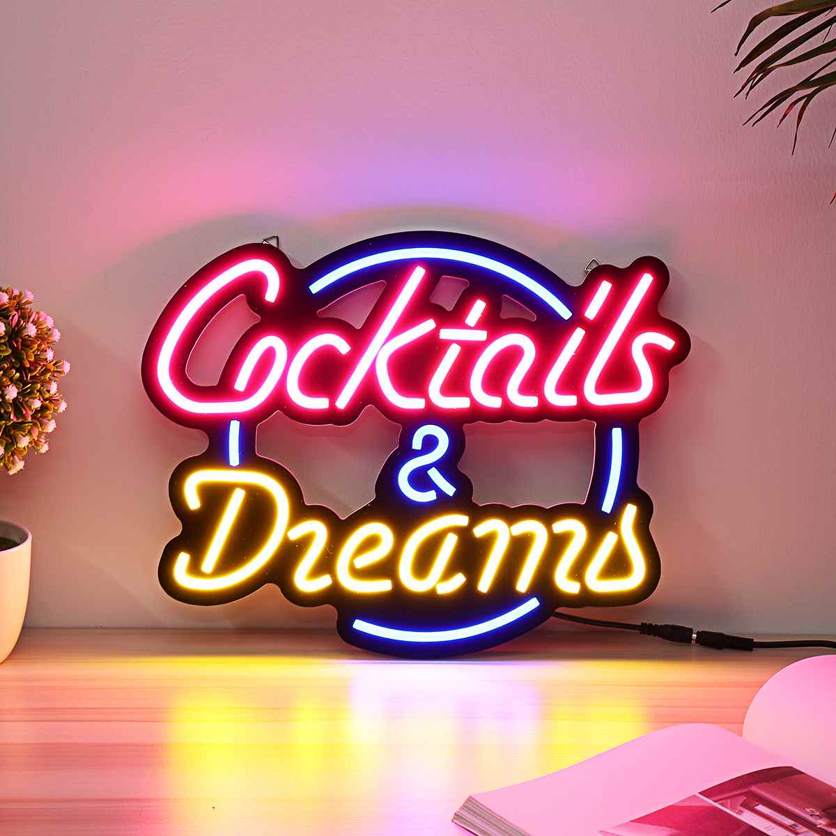 Neon Cocktail Tag Curated Room Kits