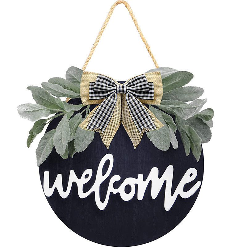 Welcome Wreath Sign For Farmhouse Front Porch Decor Rustic Door Curated Room Kits