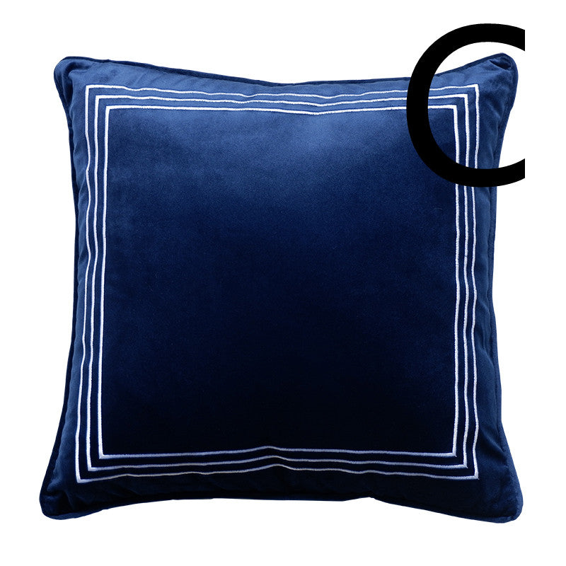 Velvet Modern Minimalist Bedside Cushion Pillow Curated Room Kits