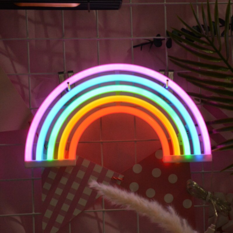 LED wall hanging rainbow neon Curated Room Kits