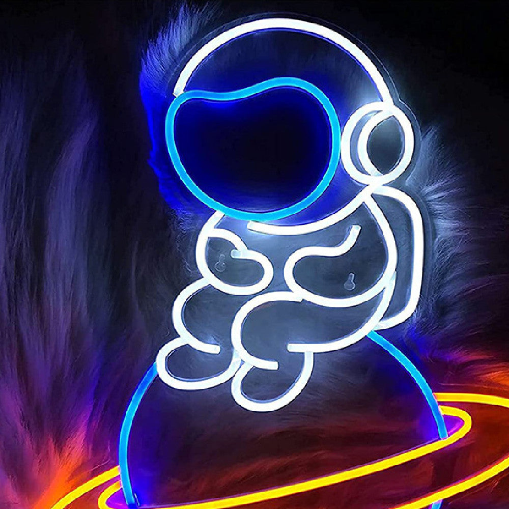New Glowing Astronaut Neon Light Curated Room Kits