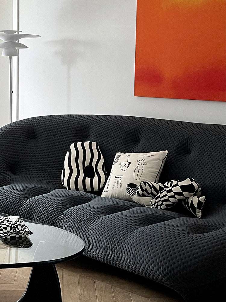Checkerboard Pillow Home Living Room Sofa Pillow Curated Room Kits