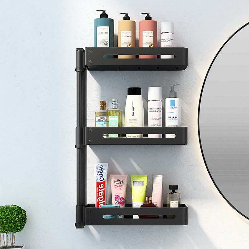 Scandinavian Bathroom Non-perforated Rotating Shelves Curated Room Kits